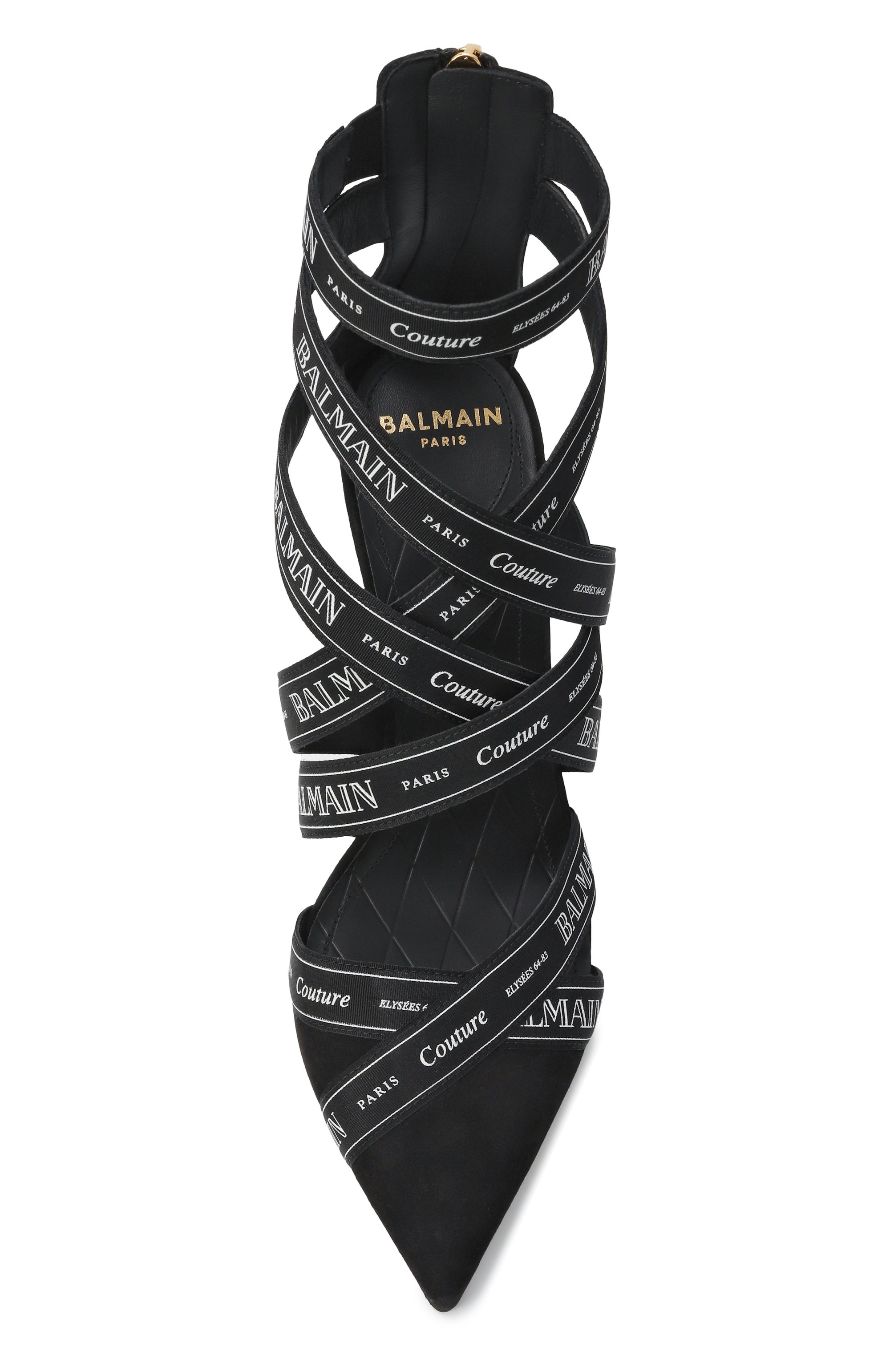 Комбинированные туфли couture 95 BALMAIN, арт. EN1UH092/TKWB, фото 6