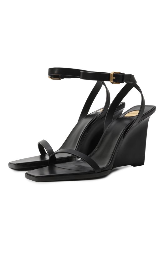 Кожаные босоножки May Saint Laurent 822392/DWE00 Чёрный 822392/DWE00