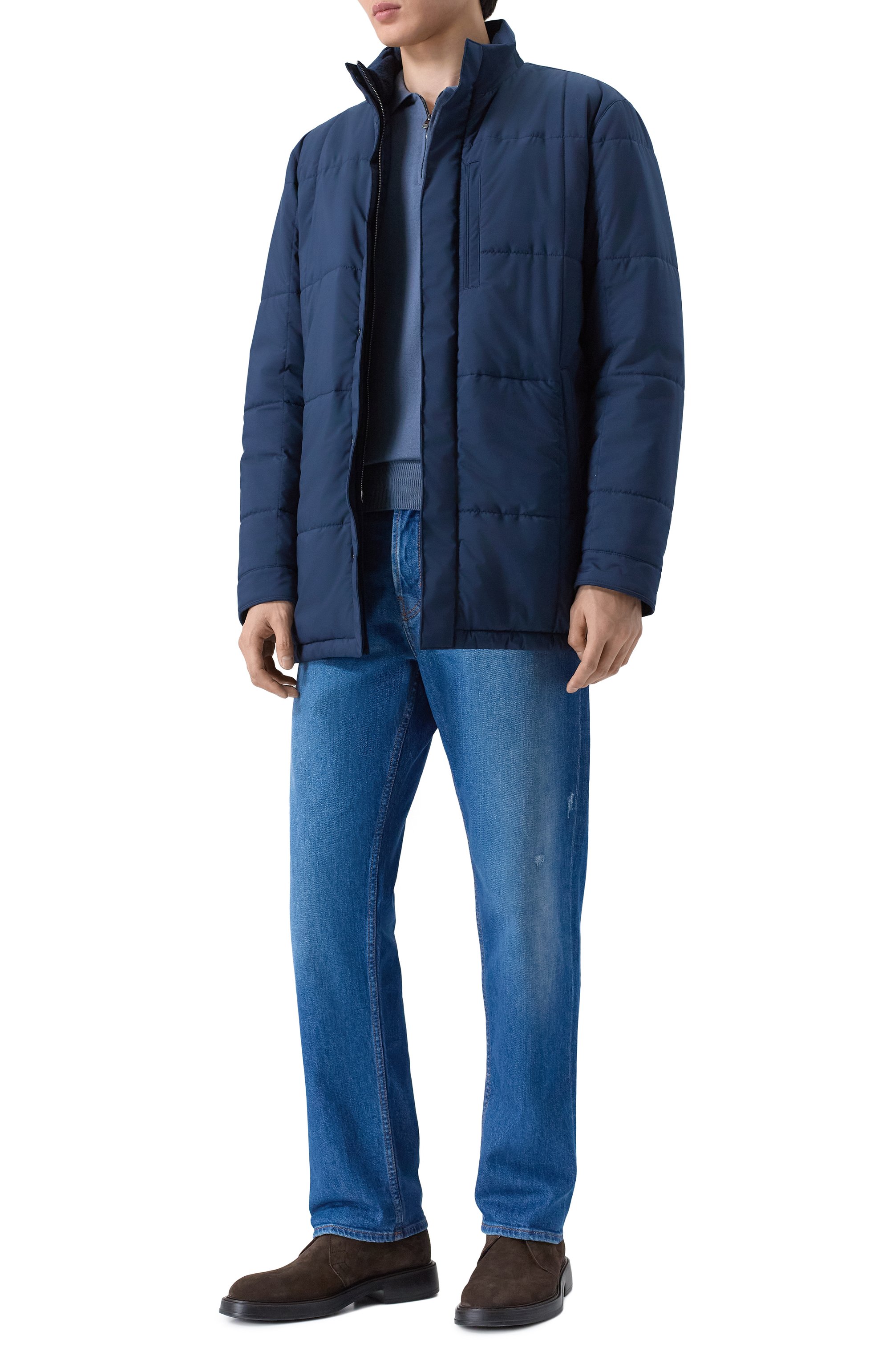 Пуховая куртка MVST темно-синего цвета по цене 288500 руб., арт. 53453/0LMETEX AMEDE0, фото 2 Пуховая куртка MVST, арт. 53453/0LMETEX AMEDE0, фото 2