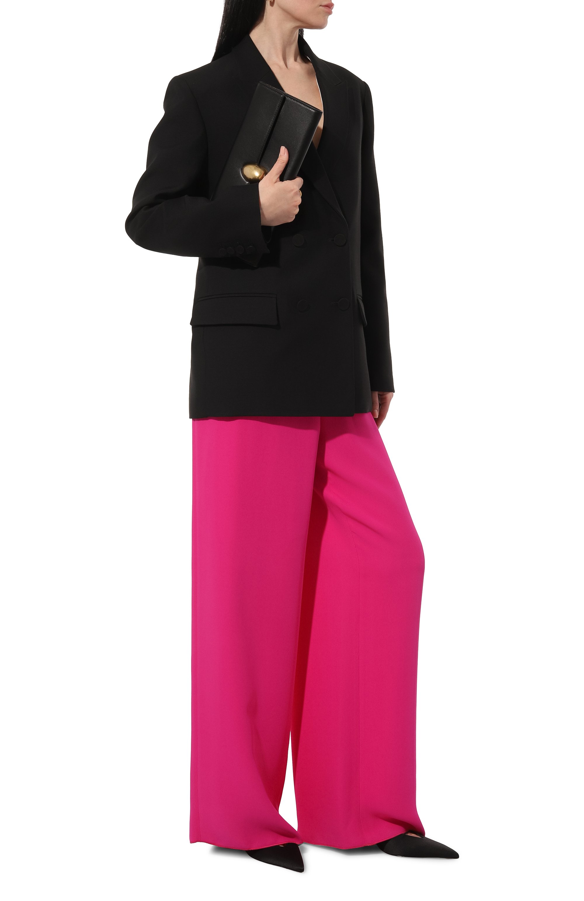 Шелковые брюки VALENTINO, арт. 3B3RB4551MM, фото 2