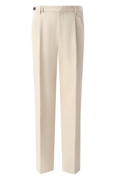 Мужские брюки из хлопка и шерсти BRUNELLO CUCINELLI, арт. ME262E1920