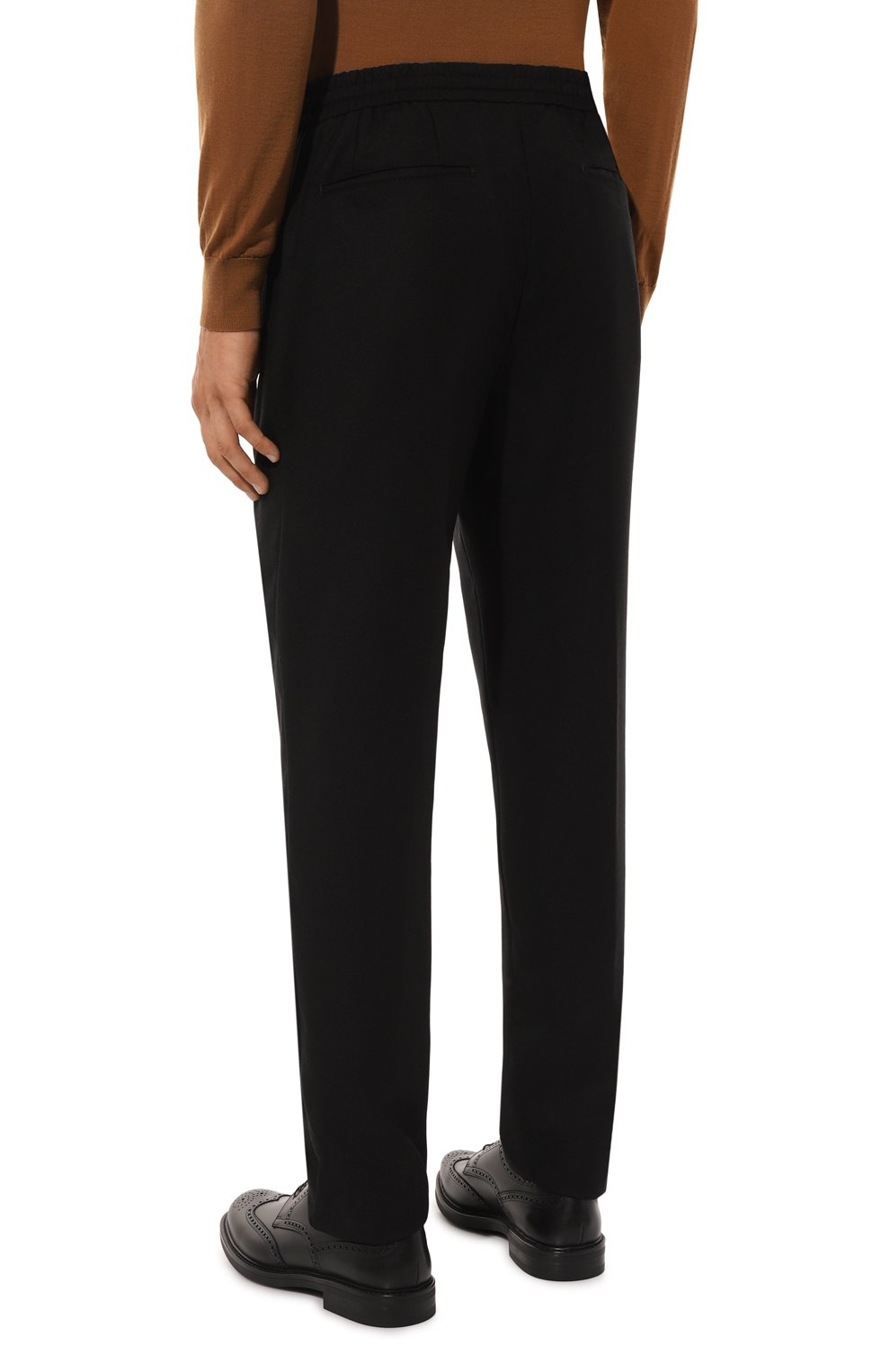 Брюки из шерсти и кашемира MARCO PESCAROLO черного цвета по цене 79000 руб., арт. CHIAIAM/5037, фото 4 Брюки из шерсти и кашемира MARCO PESCAROLO, арт. CHIAIAM/5037, фото 4