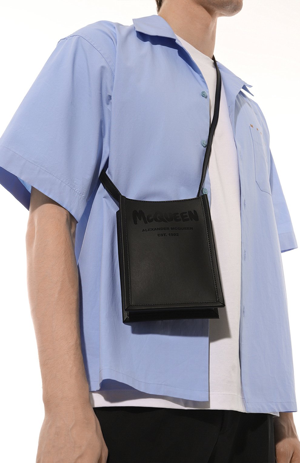 Кожаная сумка ALEXANDER MCQUEEN, арт. 668592 1AAHD, фото 2