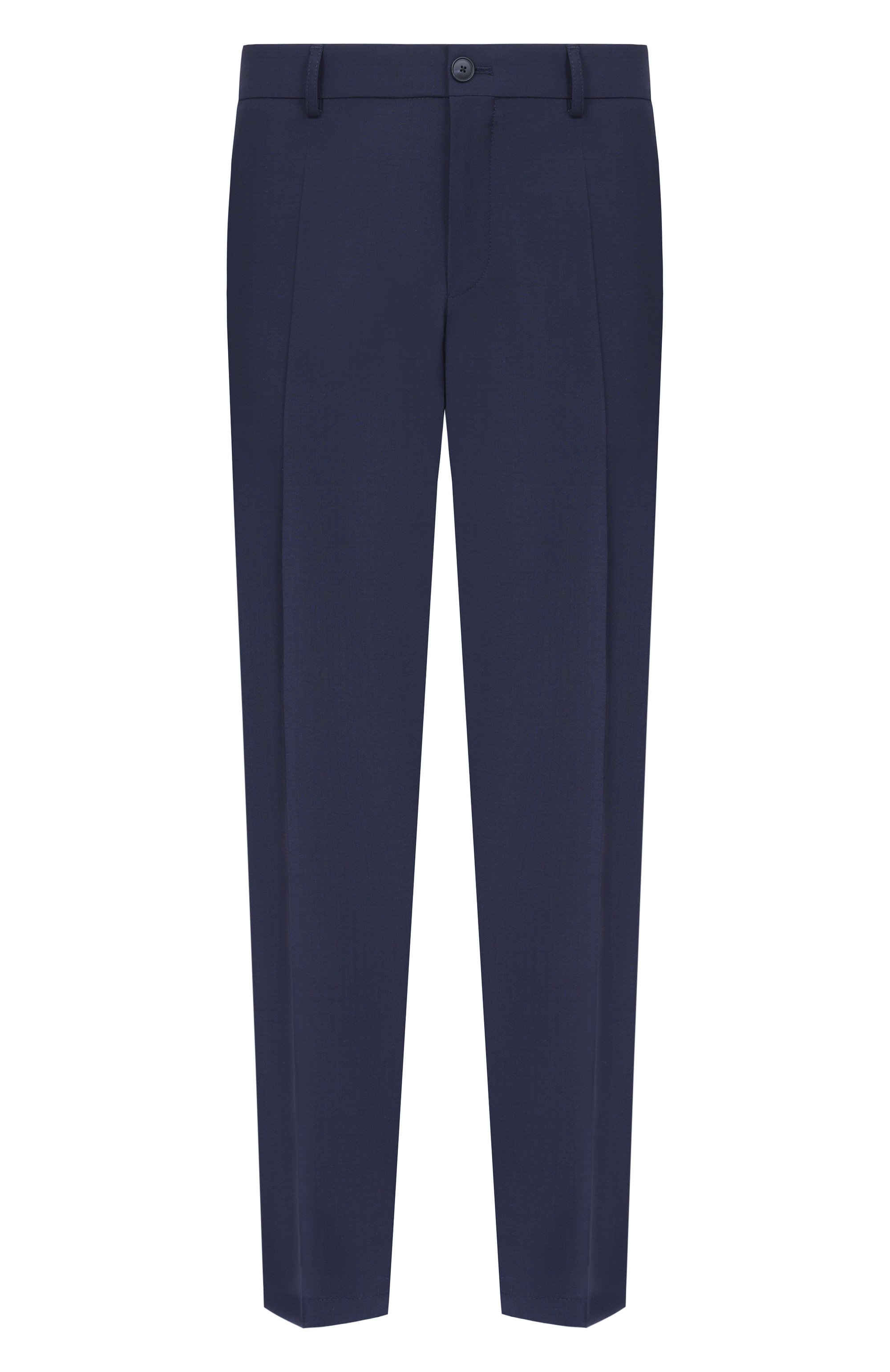 Брюки BOSS темно-синего цвета по цене 29950 руб., арт. 50556758, фото 1 Брюки BOSS, арт. 50556758, фото 1