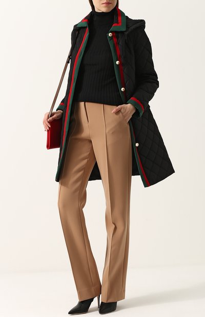 Водолазка фактурной вязки из смеси шелка и шерсти с кашемиром GUCCI, арт. 467680/X9A09, фото 2