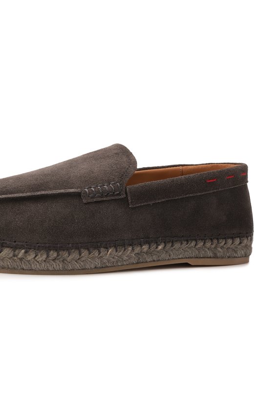 Замшевые эспадрильи Kiton USSA296N0121208 Серый  USSA296N0121208 Фото 7