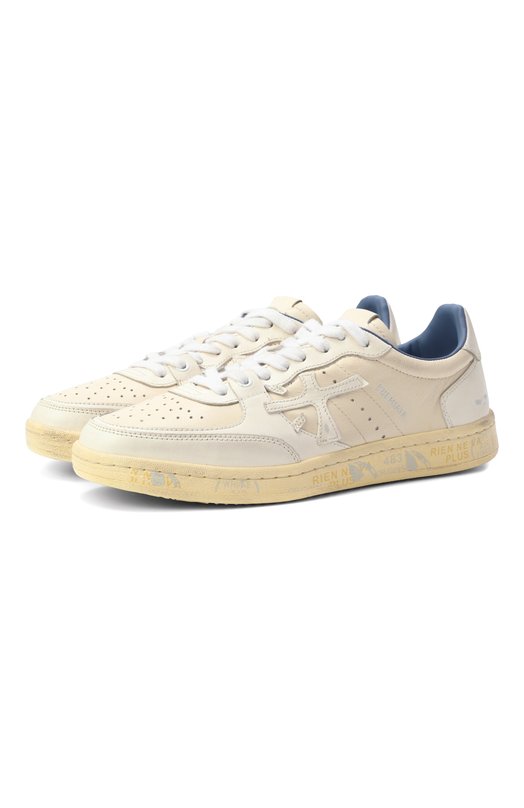 Кожаные кеды Bskt Clay-D Premiata BSKTCLAD Кремовый BSKTCLAD
