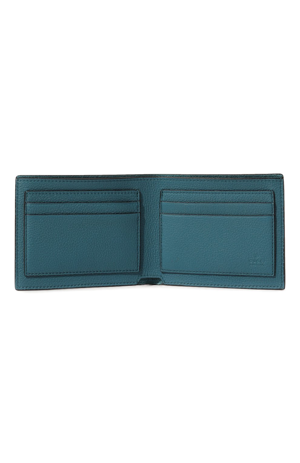 Кожаное портмоне GUCCI бирюзового цвета по цене 63360 руб., арт. 658668 0E8IG, фото 3 Кожаное портмоне GUCCI, арт. 658668 0E8IG, фото 3