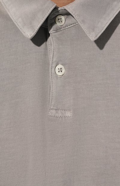 Хлопковое поло JAMES PERSE светло-серого цвета по цене 28050 руб., арт. MSX3337/FOG, фото 5 Хлопковое поло JAMES PERSE, арт. MSX3337/FOG, фото 5