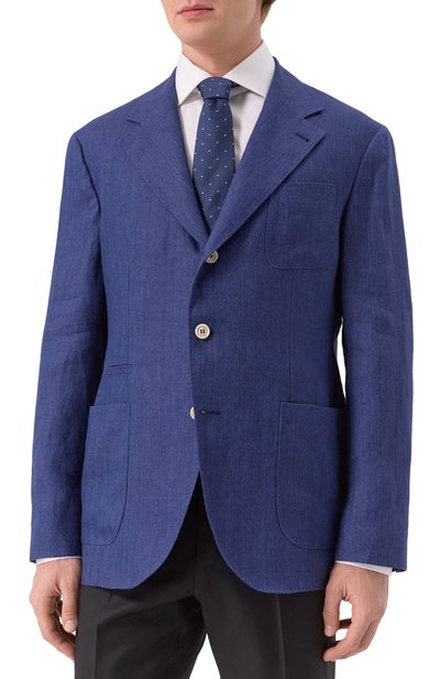 Льняной пиджак BRUNELLO CUCINELLI, арт. MB4267BND, фото 5