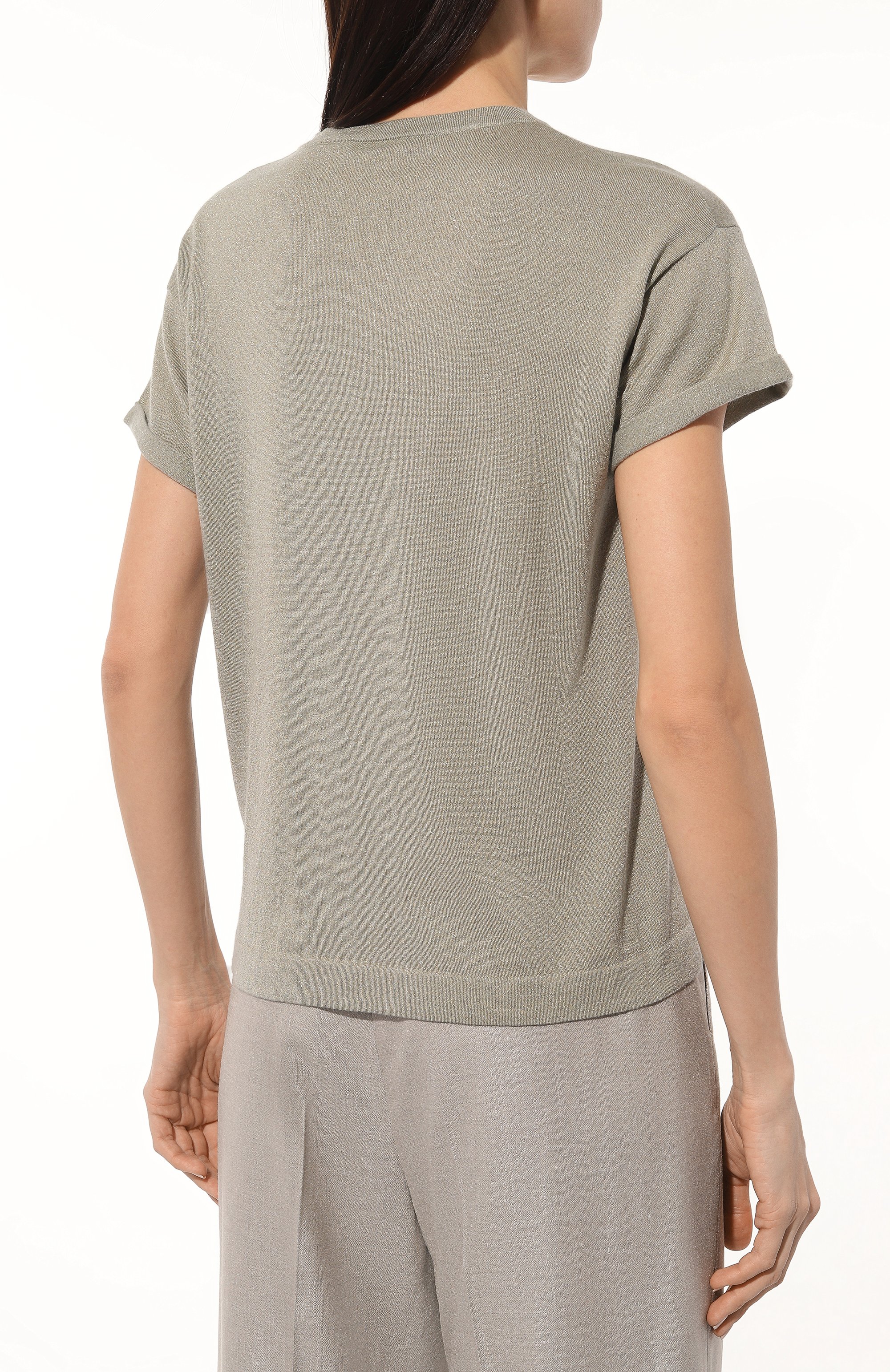 Пуловер из кашемира и шелка BRUNELLO CUCINELLI, арт. M41810000, фото 4