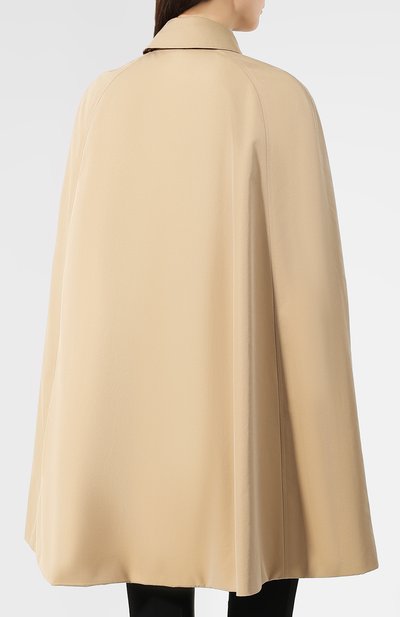 Хлопковый кейп BURBERRY бежевого цвета по цене 181500 руб., арт. 8011417, фото 4 Хлопковый кейп BURBERRY, арт. 8011417, фото 4