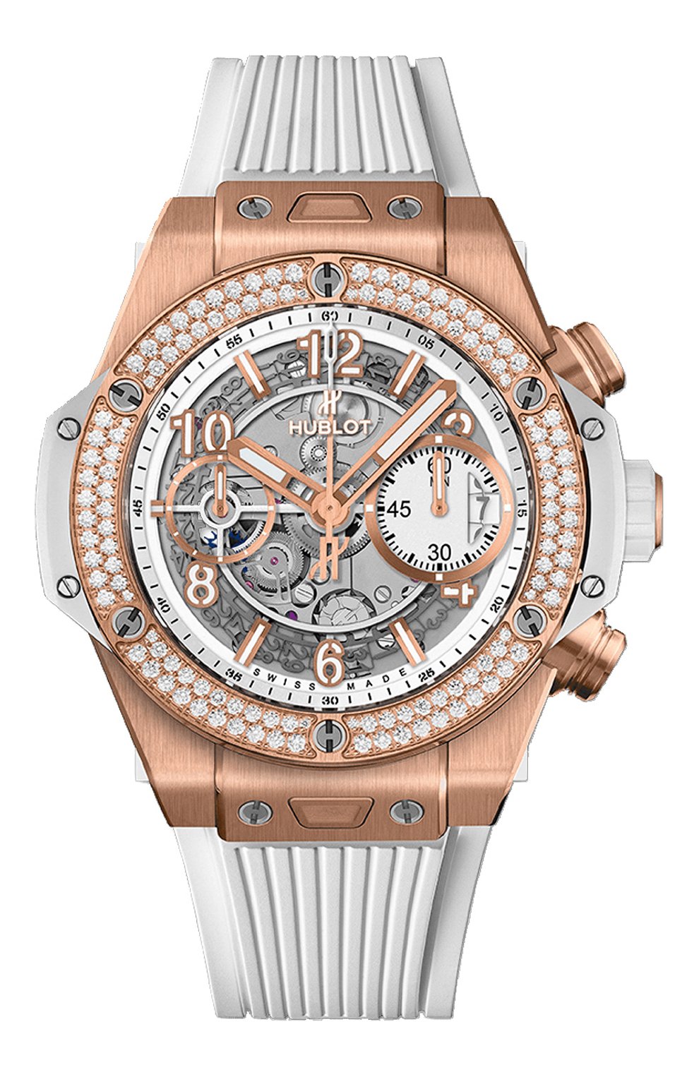 Часы big bang unico king gold white diamonds HUBLOT, арт. 441.OE.2010.RW.1104, фото 1