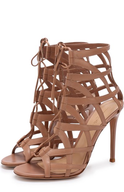 Кожаные босоножки adina на шпильке GIANVITO ROSSI, арт. G31013.15RIC.VITPRAL, фото 1