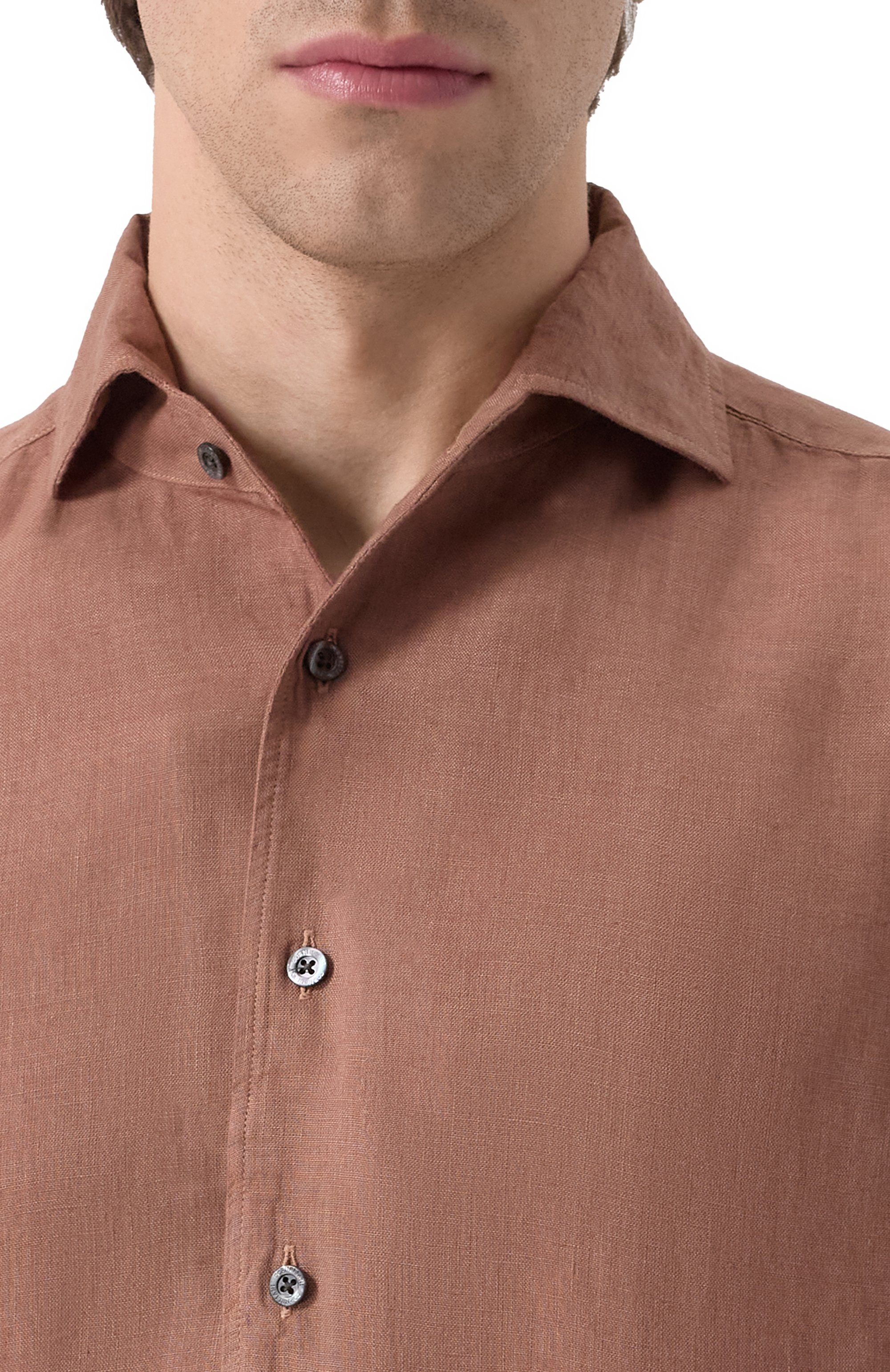 Льняная рубашка CORNELIANI, арт. 25P126-2511199, фото 5