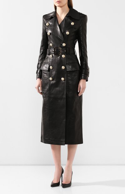 Кожаное пальто BALMAIN, арт. TF19156/L008, фото 3