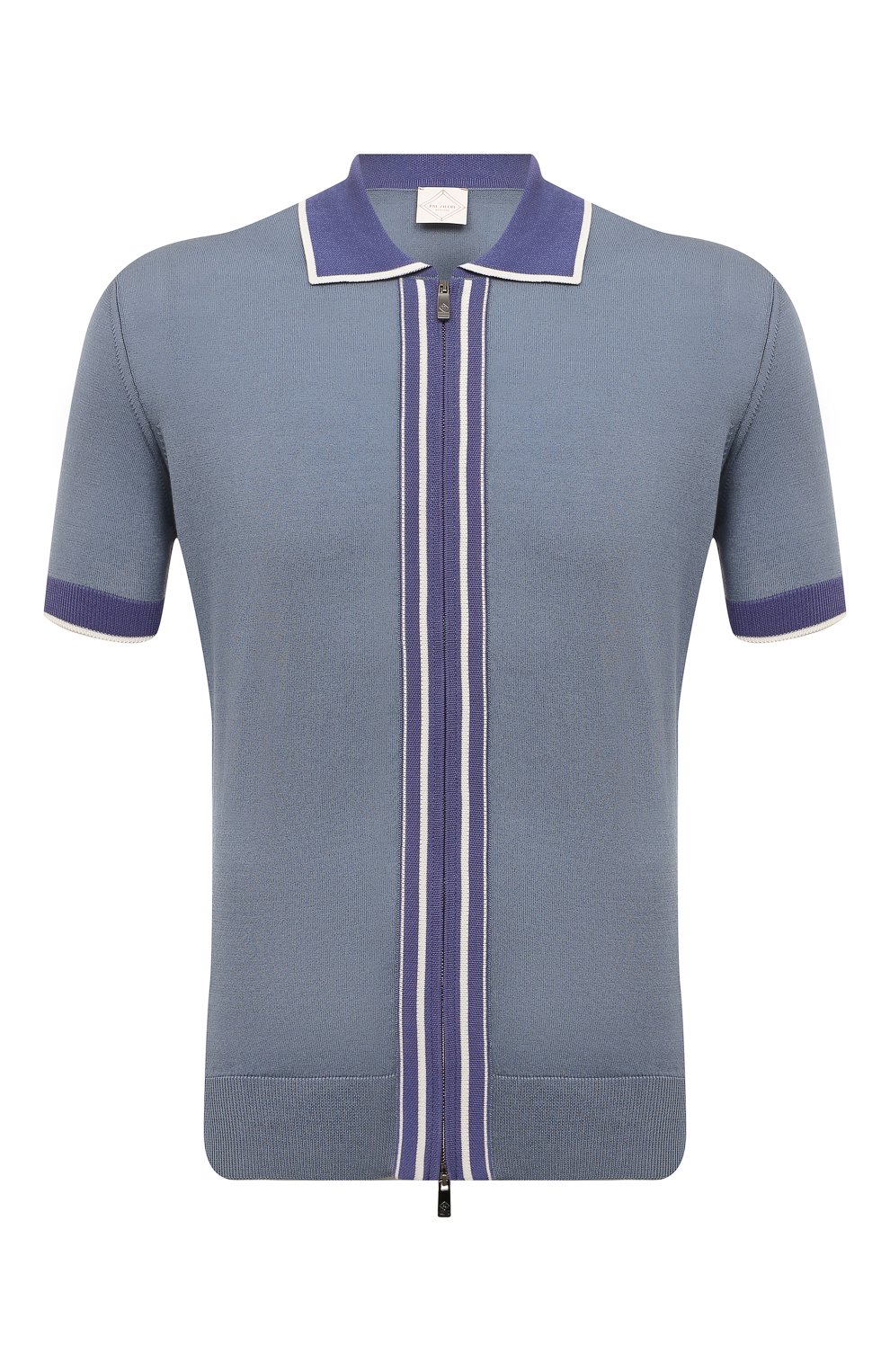 Поло из шелка и хлопка PAL ZILERI, арт. W3M0U334/IM747, фото 1