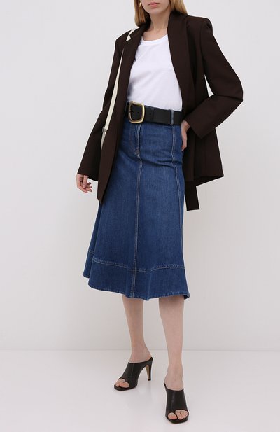 Джинсовая юбка VALENTINO синего цвета по цене 95700 руб., арт. UB3DD10G1LL, фото 2 Джинсовая юбка VALENTINO, арт. UB3DD10G1LL, фото 2