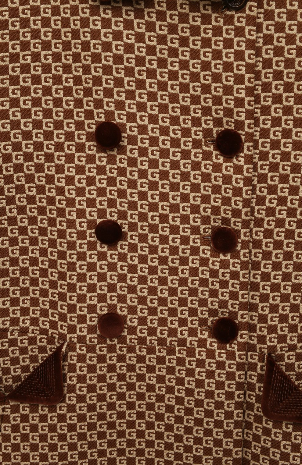 Шерстяное пальто GUCCI коричневого цвета по цене 151000 руб., арт. 629446 XWALI, фото 3 Шерстяное пальто GUCCI, арт. 629446 XWALI, фото 3