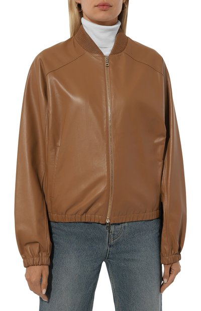 Кожаный бомбер ZEYNEP ARCAY, арт. SS22JK08, фото 3