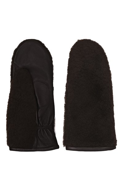 Меховые варежки из овчины YVES SALOMON, арт. 24WAA600XXMECL, фото 3