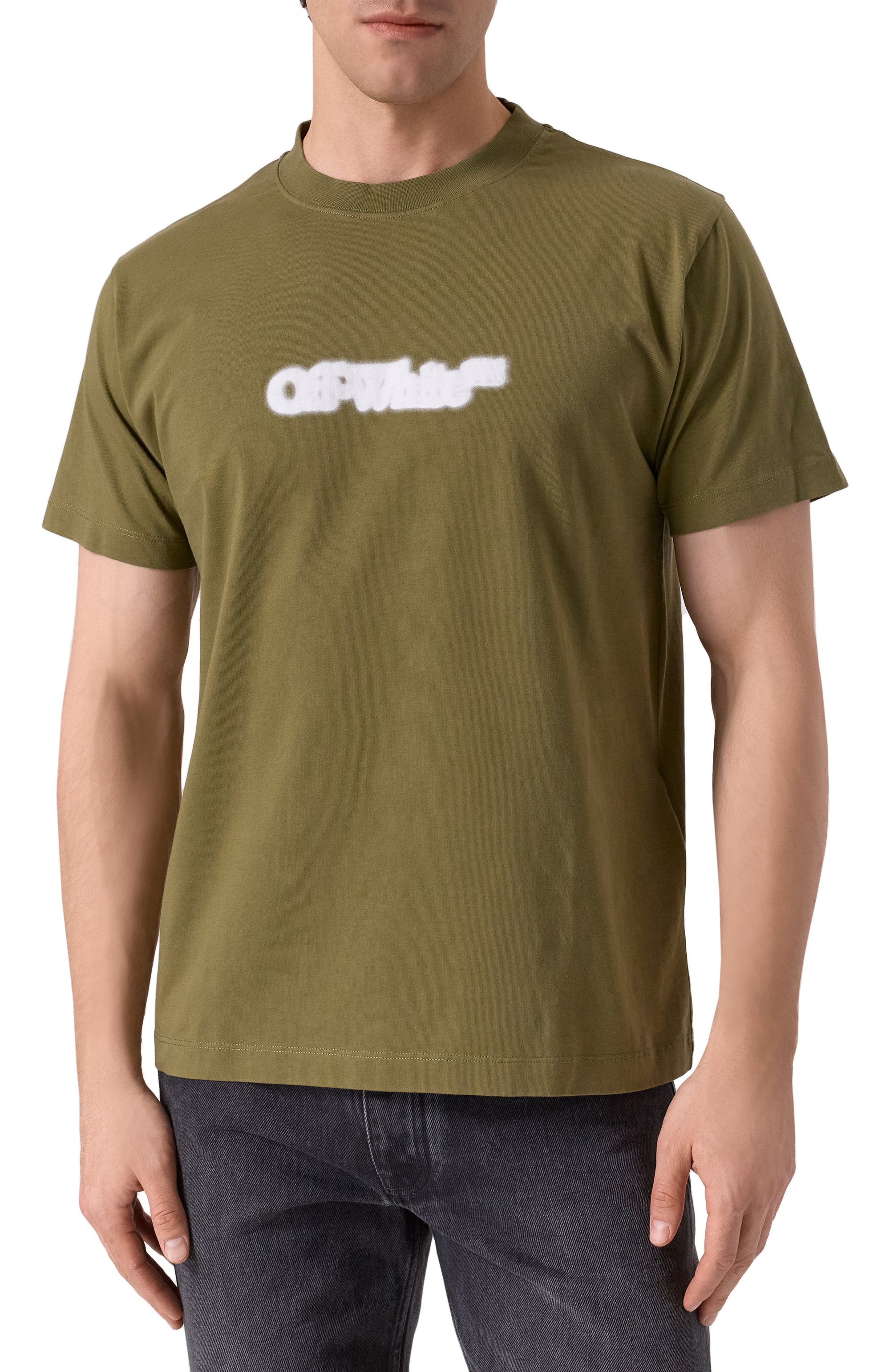 Хлопковая футболка OFF-WHITE, арт. 0MAA027S25JER00B, фото 3