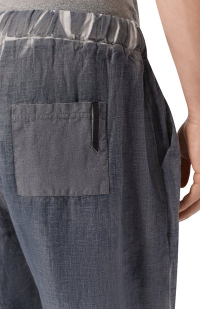 Льняные брюки NEVER ENOUGH темно-серого цвета по цене 42450 руб., арт. 2B5M272-446/MPA058 SH 0, фото 5 Льняные брюки NEVER ENOUGH, арт. 2B5M272-446/MPA058 SH 0, фото 5