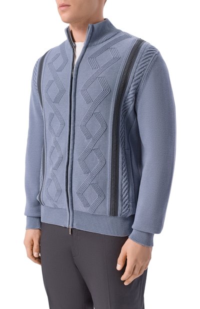 Кардиган из шелка и хлопка ZILLI, арт. KZMC01M0144VWAE00, фото 3