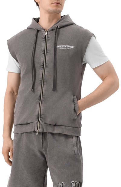 Хлопковый жилет DIEGO VENTURINO, арт. DVFLZ-SML0G0, фо�то 3