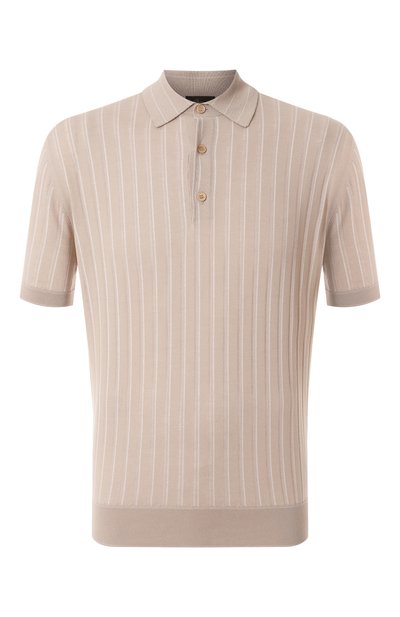 Мужская поло из хлопка и шелка BRIONI, арт. UMR200/PCK12