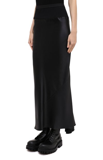 Юбка RICK OWENS черного цвета по цене 63800 руб., арт. RP20F2334/QLX, фото 4 Юбка RICK OWENS, арт. RP20F2334/QLX, фото 4
