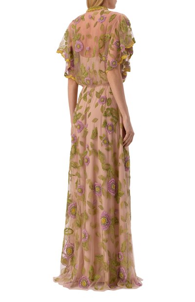 Платье с отделкой бисером VALENTINO, арт. 8B3VDMM5/1ED, фото 3