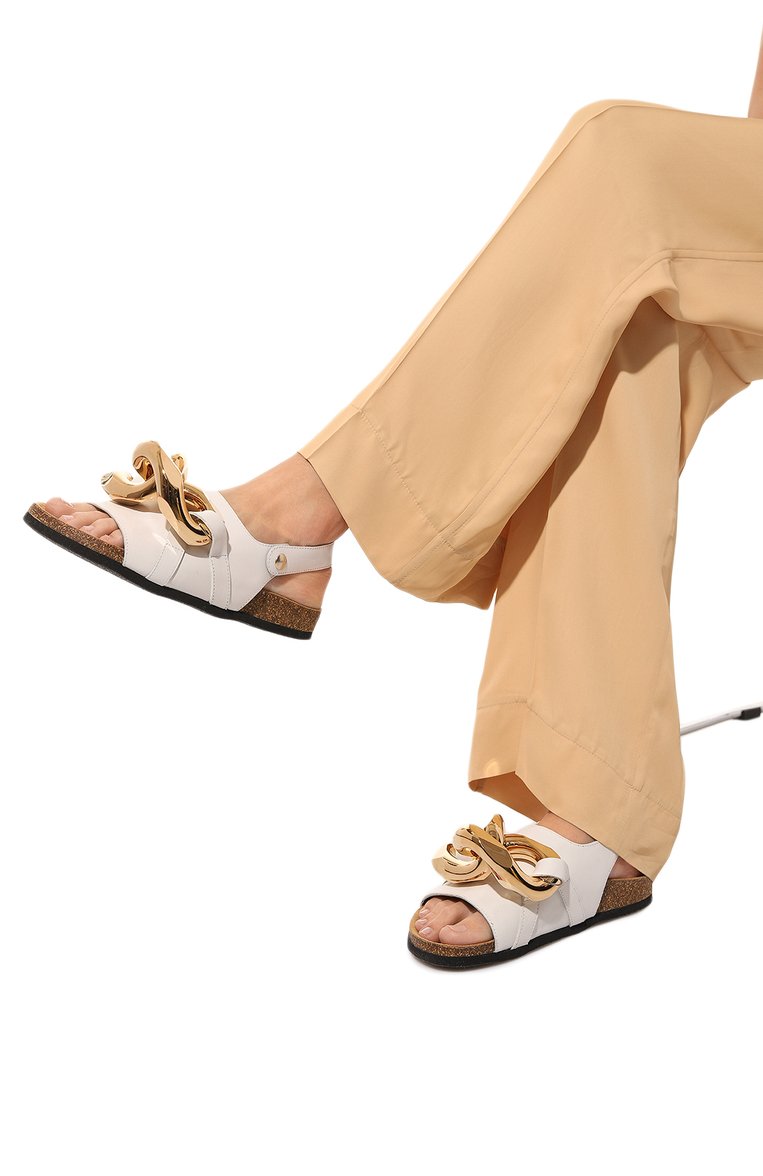 Кожаные сандалии chain JW ANDERSON, арт. ANW38004A 101J, фото 1