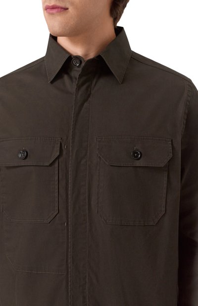 Хлопковая рубашка ZEGNA, арт. S0T8B/UFV16A9, фото 5