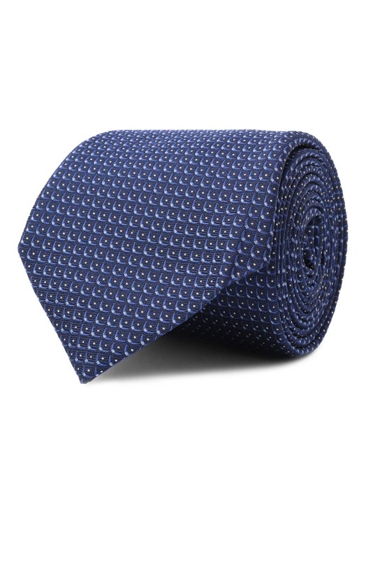 Шелковый галстук Corneliani 25U302-2520306 Синий 25U302-2520306