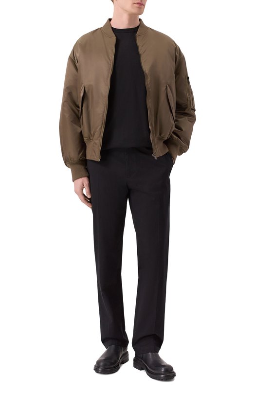 Утепленный бомбер Saint Laurent 838713/YZ9BV Коричневый  838713/YZ9BV Фото 2