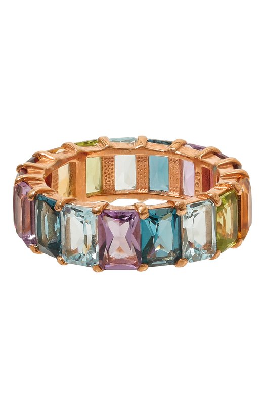 Кольцо-радуга из камней Secrets jewelry КРОП00621 Разноцветный КРОП00621