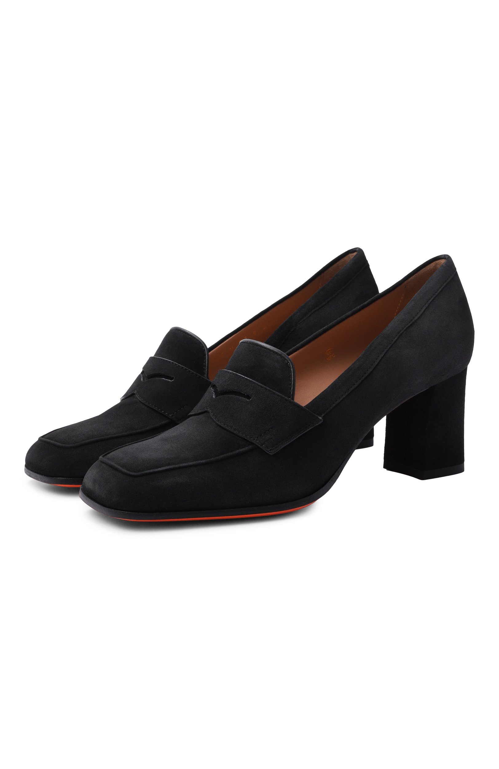 Замшевые туфли SANTONI черного цвета по цене 112000 руб., арт. WD0G72446HI2NAEA, фото 1 Замшевые туфли SANTONI, арт. WD0G72446HI2NAEA, фото 1