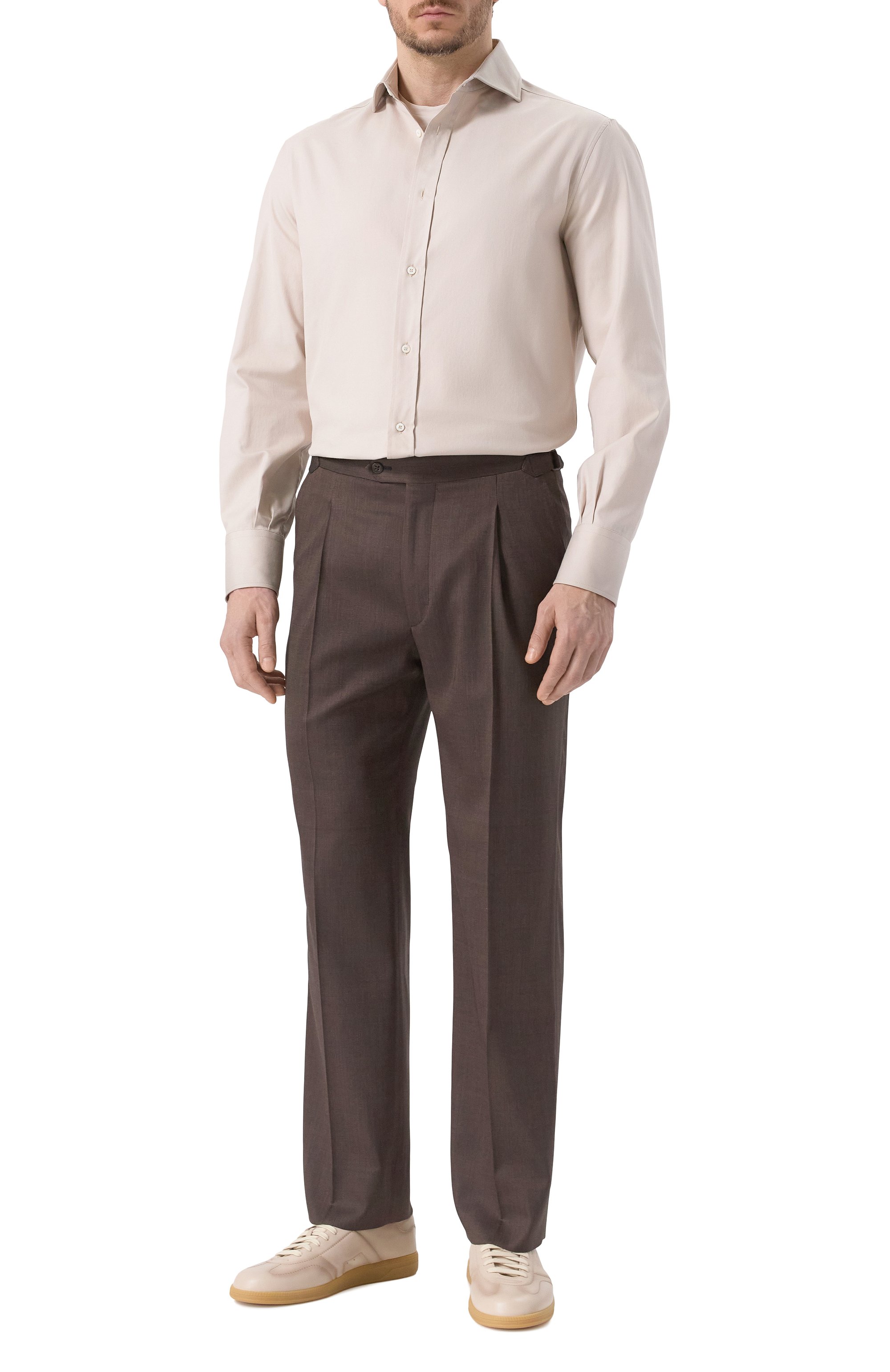 Кожаные кеды dbs oly SANTONI, арт. MBPG22072FARTSDW, фото 2