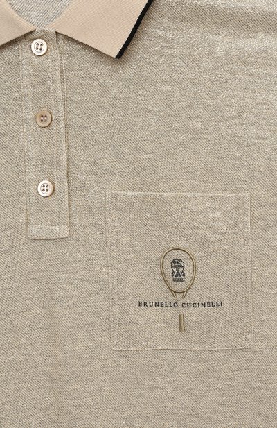 Платье изо льна и хлопка BRUNELLO CUCINELLI, арт. BL947A013C, фото 3