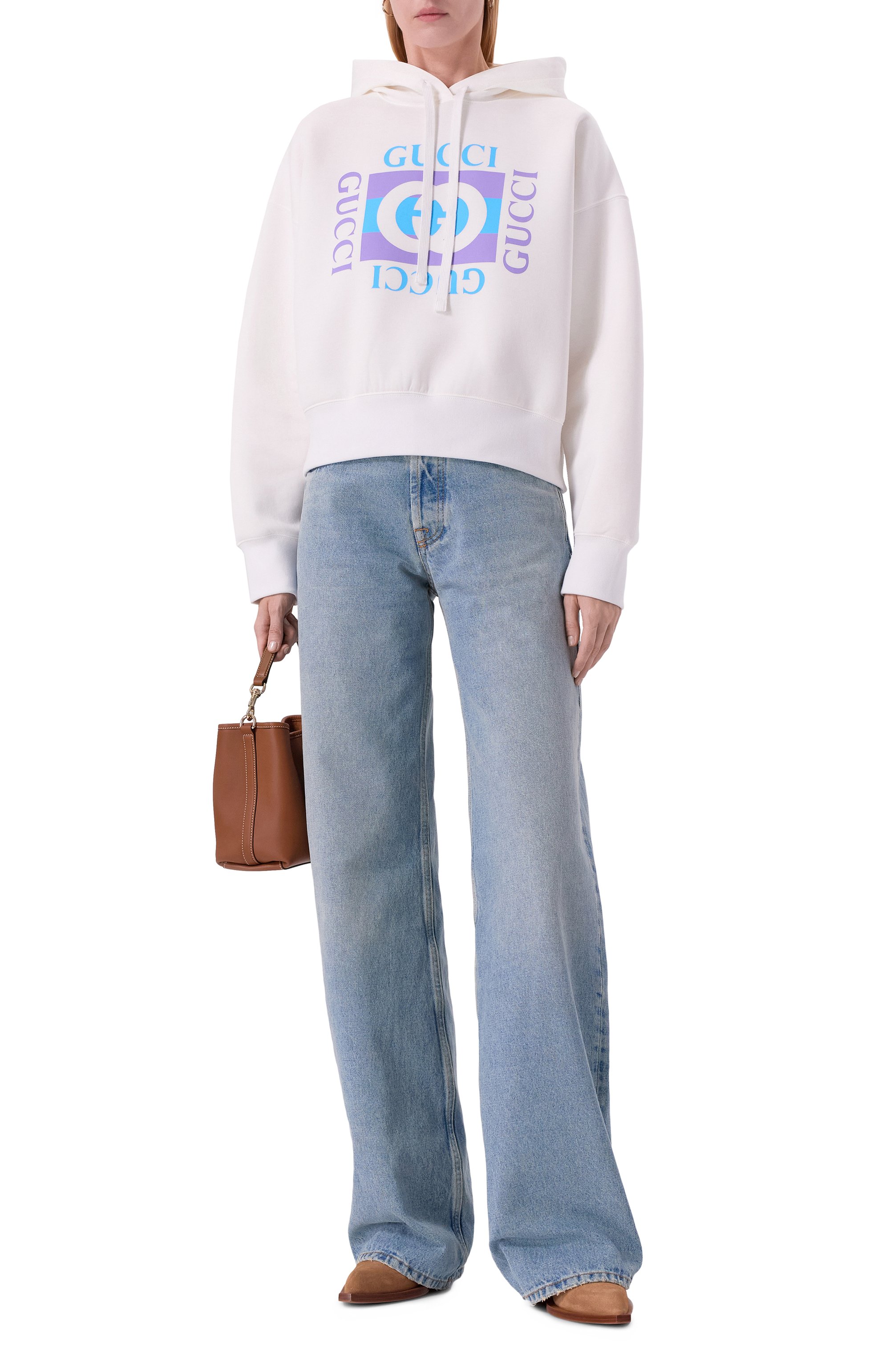 Хлопковое худи GUCCI, арт. 837935/XJHGJ, фото 2