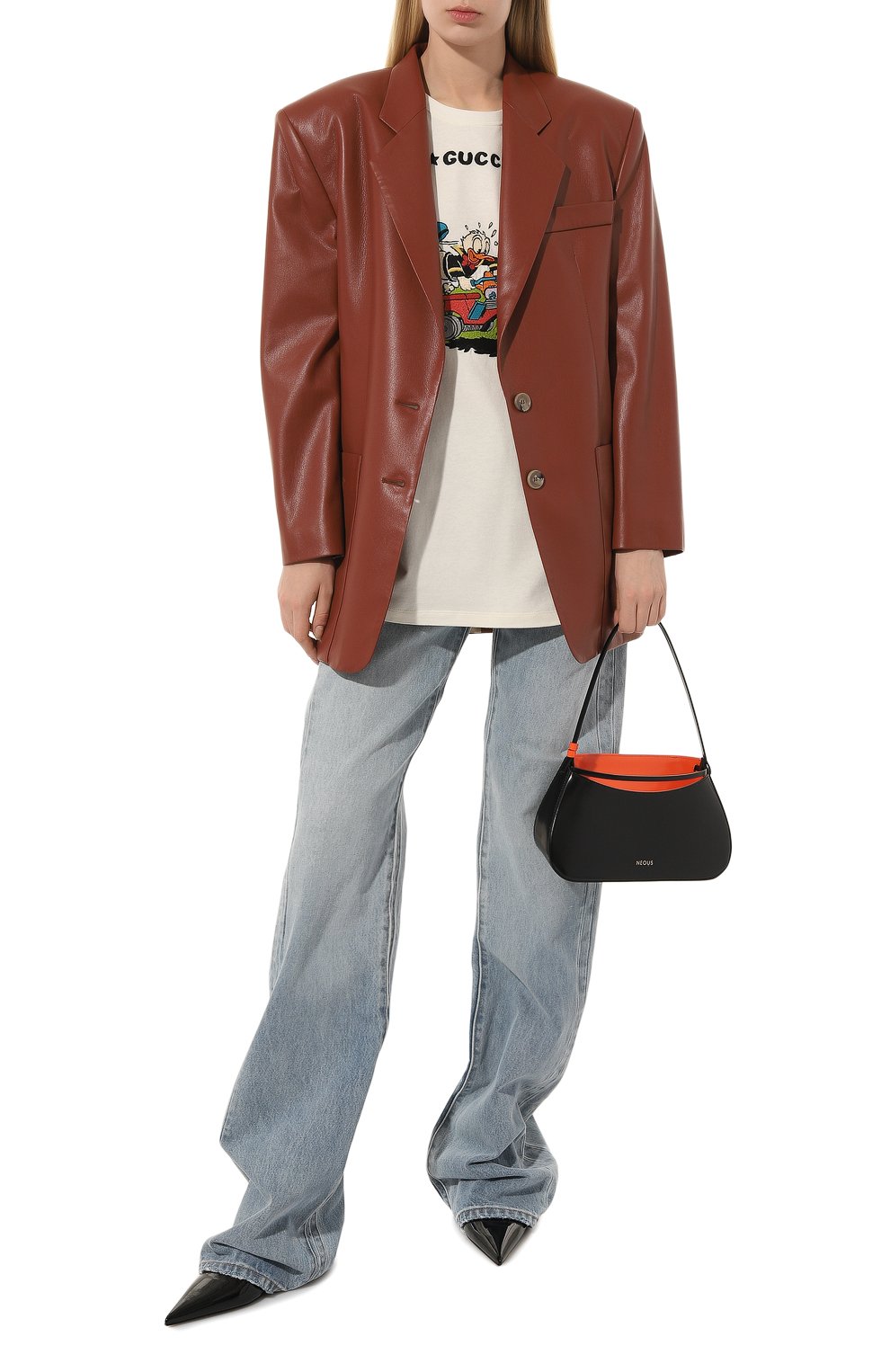 Хлопковая футболка disney x gucci GUCCI, арт. 615044 XJDBI, фото 2