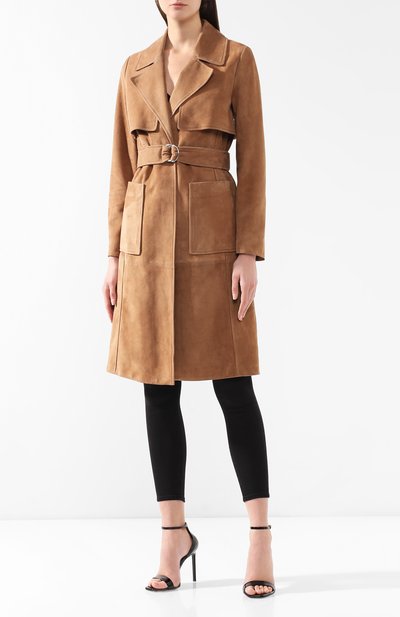 Кожаный плащ YVES SALOMON, арт. 9EYM24205AVXX, фото 3