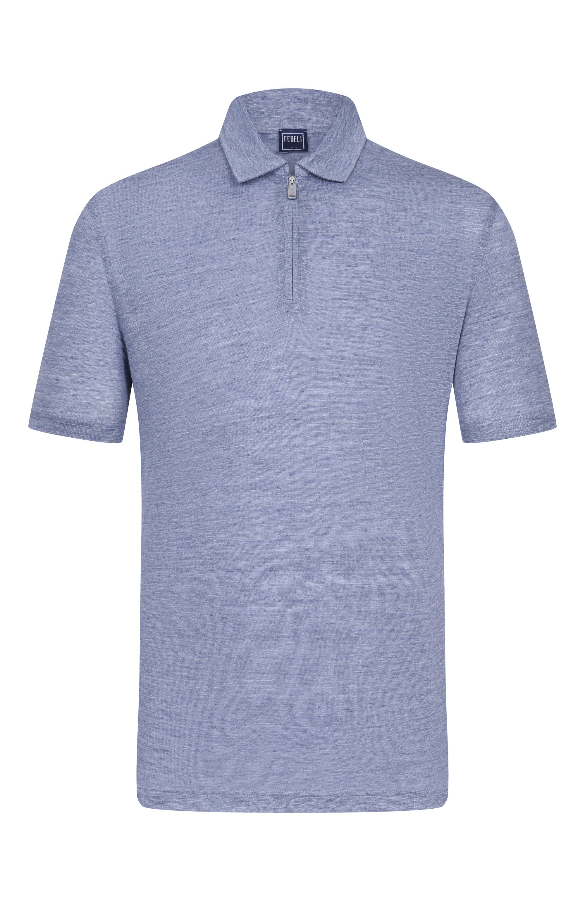 Льняное поло FEDELI, арт. TU000242/LIN0 JERSEY MELANGE, фото 1