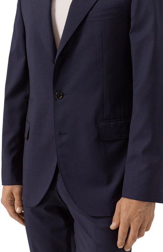 Шерстяной костюм Brunello Cucinelli MF4507BTZ Синий  MF4507BTZ Фото 7