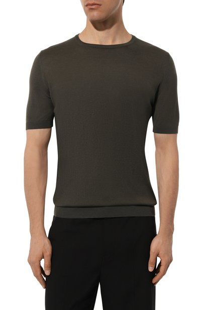 Шелковый джемпер ANDREA CAMPAGNA, арт. 43112/23503, фото 3