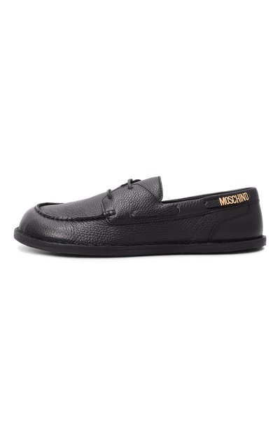 Кожаные топсайдеры MOSCHINO, арт. MB10801C00/GC0, фото 3