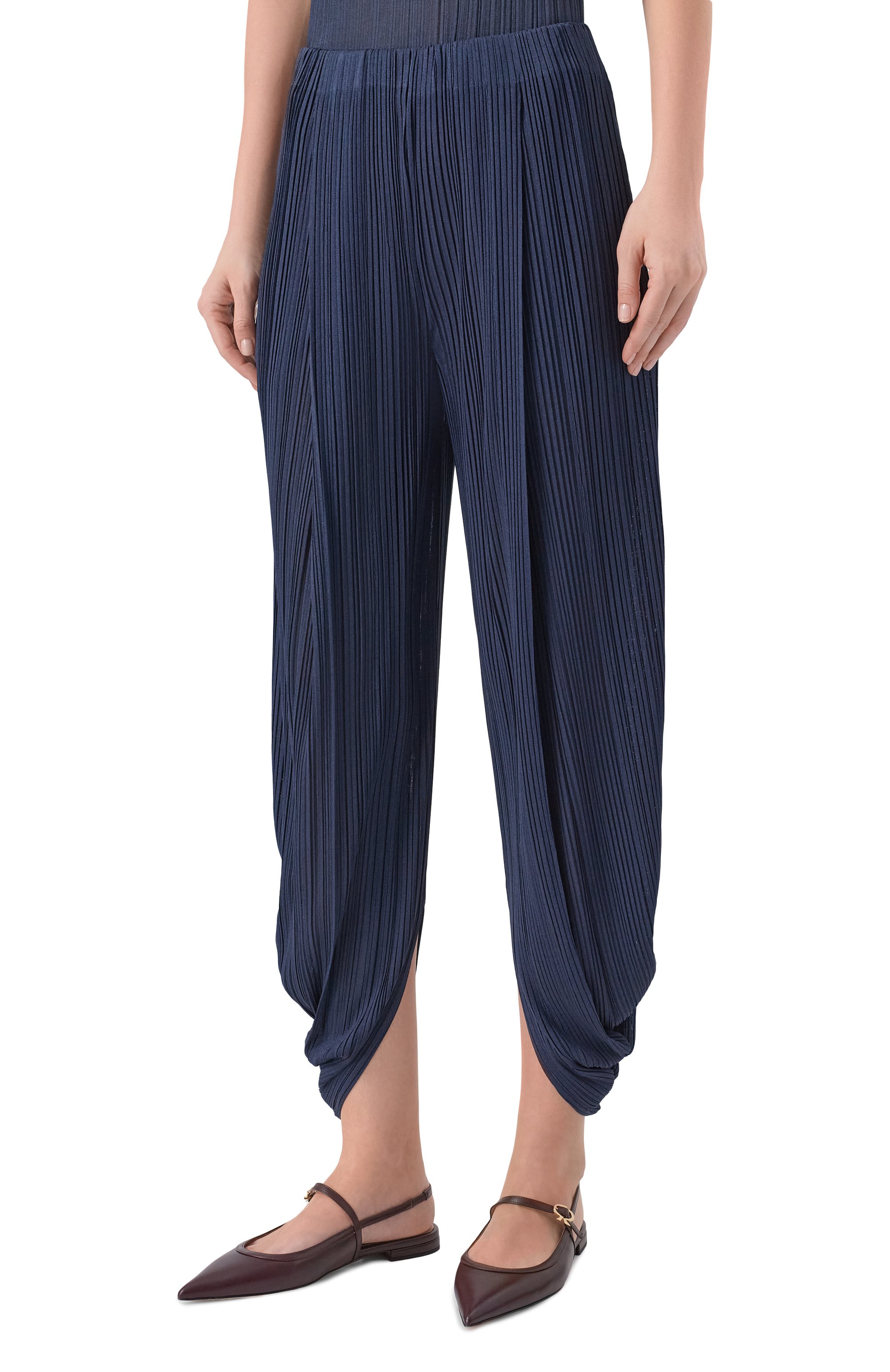 Брюки GIORGIO ARMANI синего цвета по цене 172500 руб., арт. GW003215/AF23439, фото 3 Брюки GIORGIO ARMANI, арт. GW003215/AF23439, фото 3