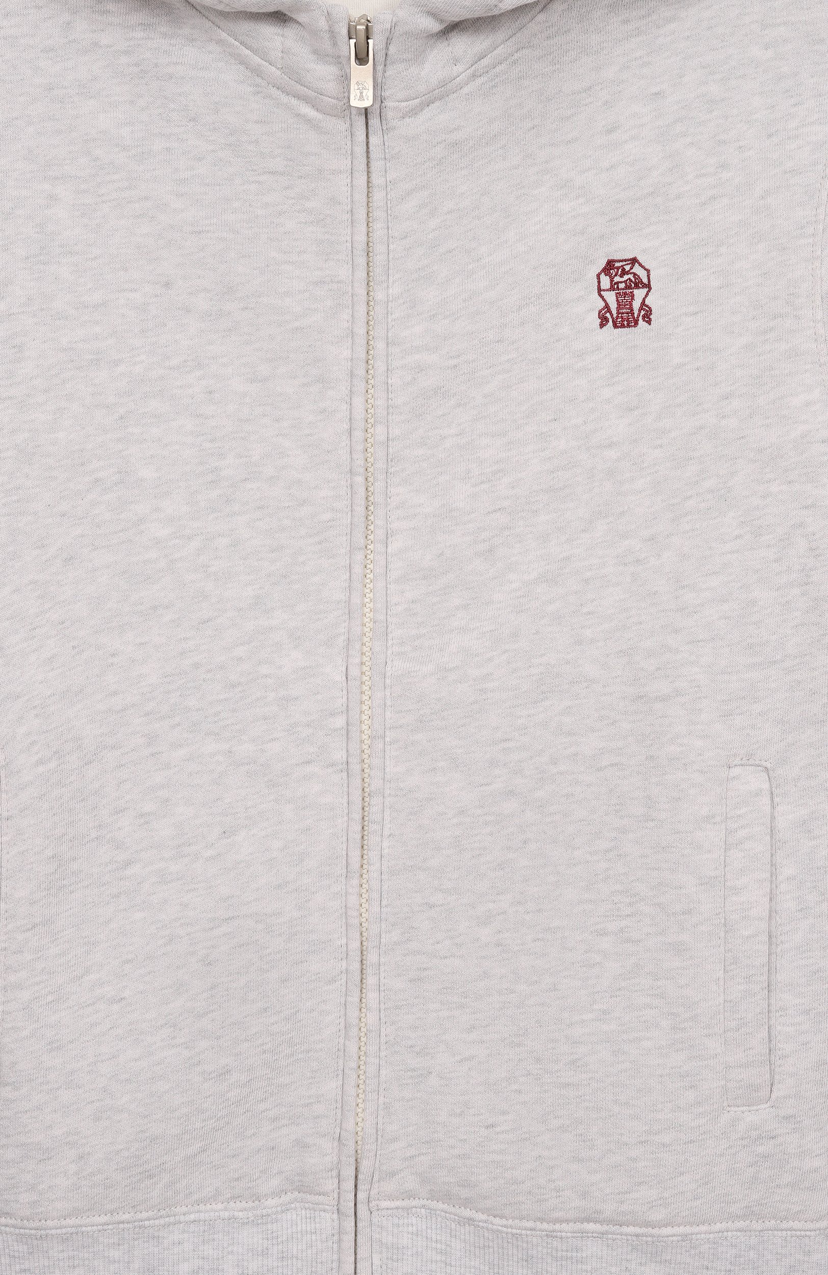 Хлопковая толстовка BRUNELLO CUCINELLI, арт. BM826E517B, фото 3