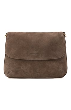 Женская сумка la prima GIORGIO ARMANI коричневого цвета, арт. GW000512/AF14186 | Фото 1 (Размер: small; Материал: Натуральная кожа, Натуральная замша; Ремень/цепочка: На ремешке; Автоматизация ТО: Проставлено; Автоматизация состава: Проставлено)